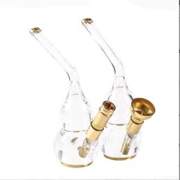 Smoking pipes Cut tobacco dual-use filtered water pipe transparent