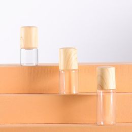 Mini Roll On Glass Bottle 1ml 2ml 3ml 5ml Fragrance Perfume Essential Oil Bottles With Stainless Steel Ball Roller