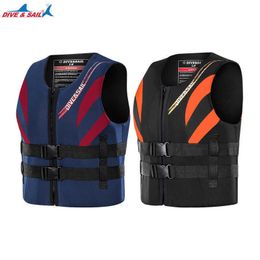 Wholesale New adult life jacket thickened marine drift fishing lifesaving swimming buoyancy vest