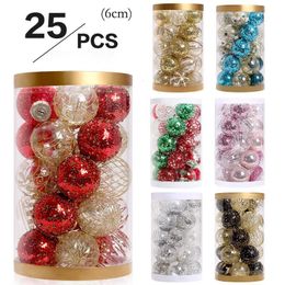 Christmas Decorations 25 Pcs Ball 6cm Tree Premium Ornaments Party Home 221123