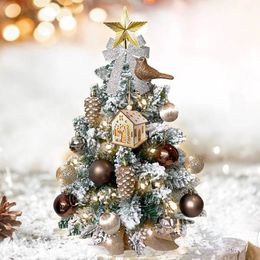 Christmas Decorations 2 'tabletop Christmas tree beautifully decorated and Christmas decorations for home and office tabletop 221123