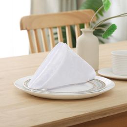 Table Napkin Polyester Fabric Christmas Placemats And Napkins Handmade Washable Wedding Edge-Roller Square Dining Foldable 6PCS