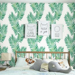 45cm 6M Wallpapers Home Decor 3D Wallpaper tree leaf Living Room Bedroom Background Wall Decoration