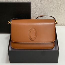 Messenger Bag Cow Leather Tofu Bags Shoulder Crossbody Handbags Original Hardware Flip Wallet Quality Handbag Two Sizes Fashion Letter