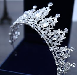 Rhinestone barrettes Bridal Jewellery Tiara Crystal Princess Crown Headpiece Wedding Dress Bridal Hair Accessories
