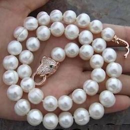 AAA 10-11 mm real natural south sea baroque white pearl necklace 18 inch