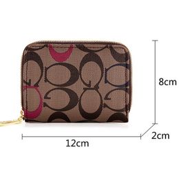 Zipper Women designer card holders lady fashion coin zero wallets female casual purses no397332O