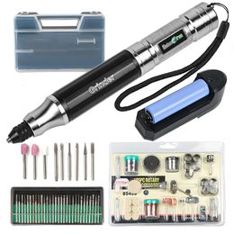 Electric Drill Power Tools Dremel Style Recharge Cordless Mini ing Rotary Tool Accessories Set 221122