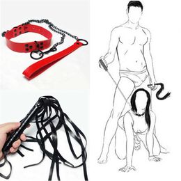 BDSM Fetisch Bondage Gear Sex Collar Leinenstahlkette Einschr￤nken Hundestrafen Halskragen Spielzeug f￼r Frau Mann