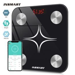 Body Weight Scales INSMART Fat Digital for Balance Smart Wireless Bathroom Floor Composition Analyzer Bluetooth 221121