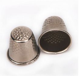 Wholesale Fabric Sewing Thimble Finger Metal Sewing Protector for Crafts Silver Quilting Thimbles Shield Hand Sew Embroidery Needlework