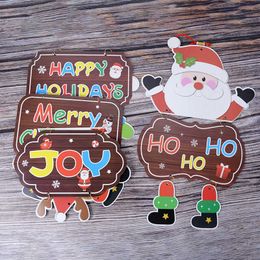 Christmas Decorations Merry Porch Door Banner Hanging Ornament for Home New Year Xmas Gifts Natal Noel Navidad