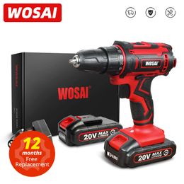 Electric Drill WOSAI 20V QY Series Cordless Screwdriver al lithium-ion Battery Hand Driver 3/8-Inch 221122