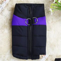 Dog Apparel Autumn And Winter Pet Dog Clothes Ski Suit Outdoors Cotton Padded Vest W Ventilation Jacket Fashion Cloth New Arrival 4 Dhix9