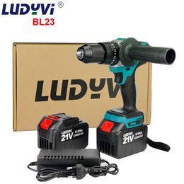 Electric Drill 21V 13MM Brushless 115N/M 4000mah Battery Cordless Screwdriver With Impact Function Can Ice Power Tools 221122