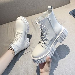 Boots Platform Women Shoes For Winter Ankle Sexy Punk Motorcycle Woman Booties 221123