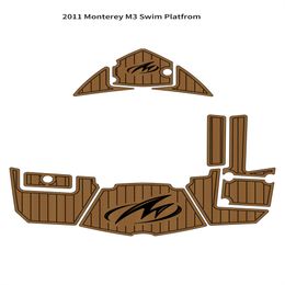 2011 Monterey M3 Swim Platfrom Step Pad Boat EVA Foam Faux Teak Deck Floor Mat