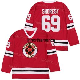 Men College Series Irish Letterkenny 69 Shores Vintage Hockey Jersey Movie Team Colour Red All Stitched For Sport Fans Vintage Pure Cotton Size S-XXXL