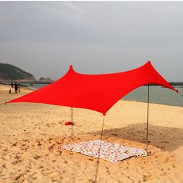 Палатки и укрытия 2,1x1,5 млн. Выселение навес пляжное пляжное палаток Антильтравиолетовой рыбацкий кемпинг на открытом воздухе для 1-4 человек