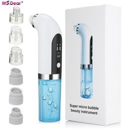 Face Care Devices Electric Small Bubble Blackhead Remover USB Rechargeable Water Cycle Pore Acne Pimple Removal Vacuum Suction Cleaner 221122