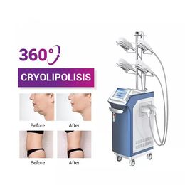 4 Handles Fat Freezing Machine Super 360 Degree Cryolipolysis Freeze Cryotherapy Slimming Cool Body Shaping Therapy System Salon Spa Use