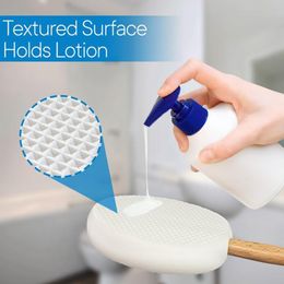 Bath Brushes Sponges Scrubbers Upgraded Lotion Applicator Body Wash Padded with Long Reach Handle Self Application for Back Skin Cream Sunscreen 221123