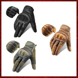 ST521 Motorcycle Gloves Men PU Leather Touch Screen BreathableTactical Gloves Motocross Moto Riding Protective Gear