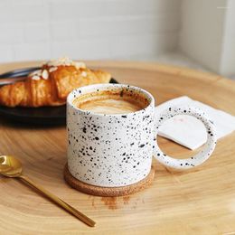 Mugs Splashed Ink Modern Simple Ceramic Milk Mug Big Capacity Coffee Cup Decoration Tea Restaurant Cafe Kitchen Accessories 2022