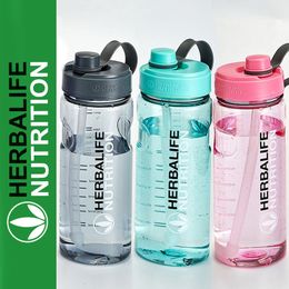 Water Bottles 1000ml Nutrition BPA free Plastic Juice Portable Bottle 221122