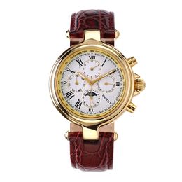 Wristwatches Berny Automatic Watch for Men Mechanical Wristwatch Luxury Annual Calendar Sun Moon Self Winding Waterproof Sea-gull 221122