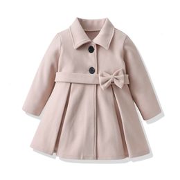 Coat Spring Autumn Girl en Jackets Kids Fashion Solid Coats Children Clothes Warm Casual Toddler Outerwear 221122