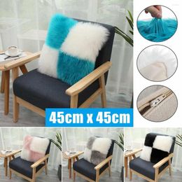 Pillow Case 45x45cm Soft Luxury Faux Fur Throw Cushion Cover Deluxe Home Sofa Bed Car Office Living Room Bedroom Decorative