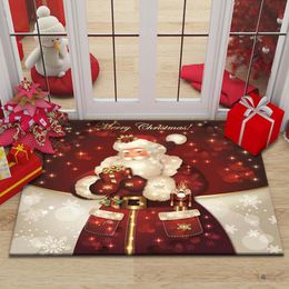 Christmas Decorations 3D Living Room Carpet Christmas Bedroom Entrance Door Mat Home Floor Decoration Bathroom AntiSlip Carpet Christmas Gift 221123