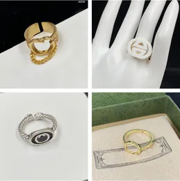 Top Quality Designer Ring Woman Man Fashion Gold Letter Band Rings Luxury Jewellery Couple Love Rings Lady Party Gifts251y