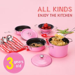 Kitchens Play Food Kids Simulation Kitchen Cooking Utensils Steaming Set Baby Games Kitchenware Cognition Learn Children's House Toys 221123