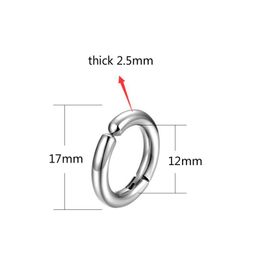 Ear Cuff Fashion Allergic Stainless Steel Ear Clip On Earrings Hoop Jewellery For Men Women Hip Hop Drop Delivery Dhpib