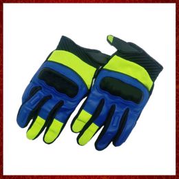 ST527 New Blue Genuine Leather Motorcycle Driving Racing Motorbike Original PRO Motocross Touch Screen Gloves