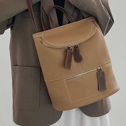 Borse da sera stile zaino HBP Borse da sera coreane da uomo e da donna Minority Casual Borsa a tracolla in pelle da donna Nuova cerniera ad alta capacità per autunno e inverno 221116