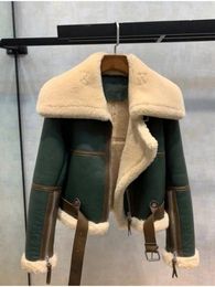 Women's Fur Plus Velvet Thicken Cotton-Padded Coat For Women Autumn Winter Warm All-Match Loose Zipper Short Jacket Clothes T474