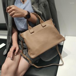 Evening Bags High Quality Genuine Leather Casual Tote Bag Large Capacity Women Shoulder Sac A Main Femme