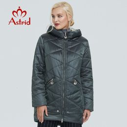 Womens Down Parkas Astrid winter jacket women Contrast Colour Waterproof fabric with cap design thick cotton clothing warm parka AM2090 221124