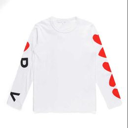 Cdgs Mens Hoodies Sweatshirtsdesigner Play Commes Jumpers Des Garcons Letter Embroidery Long Sleeve Pullover Women Red Heart Loose Sweater Clothing 294