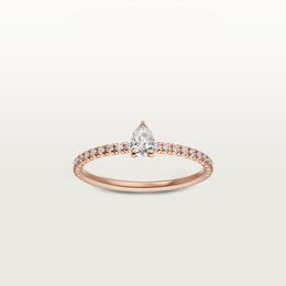 diamond ring designer jewlery engagement wedding rings for women luxury Rose gold Titanium