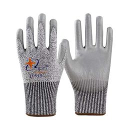 Xingyu hand protection package manufacturer direct sales H515 comfortable construction site wear-resistant anti-skid cutting resistant PU gloves