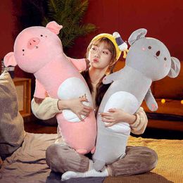 1Pc 80120Cm Kawaii Super Soft Animals Cuddle Koala Sleepy Soft Leg Cushion Stuffed Dog Pig Long Toys For ldren Birthday Gift J220729