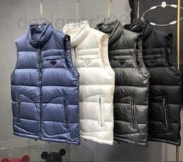 Men's Vests designer Classic Designer Down Vest Parkas for Mens Women Jacket with Letters Winter 4 Colours Warm Sleeveless Jackets Coats Streetwear High GQOM