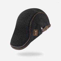 Berets JAMONT 2022 Knitting Cap Winter Male Warm Visors Fashion Letter Snapback Caps For Men Bone Gorras Casquette