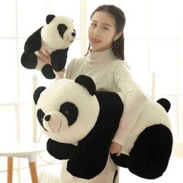 Cute Baby Big Giant Panda Bear Plush Cuddly Toy Doll Animals Pillow Cartoon Kawaii Dolls Girls Lover Gifts WJ151 J220729