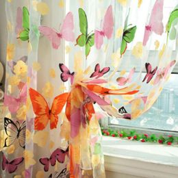 Curtain Butterfly Yarn Rustic Romantic Window Screening Customize Finished Products Balcony