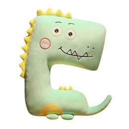 Creative Stuffed Soft Animal Cartoon Pillow Cute Dinosaur Plush Toy Funny Neck Cushion Beautiful Kids Birthday Gift J220729